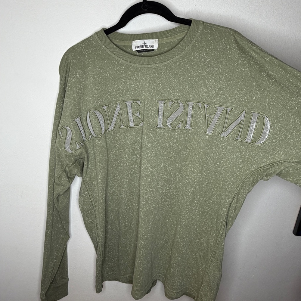 Stone Island Green Crew Neck Top